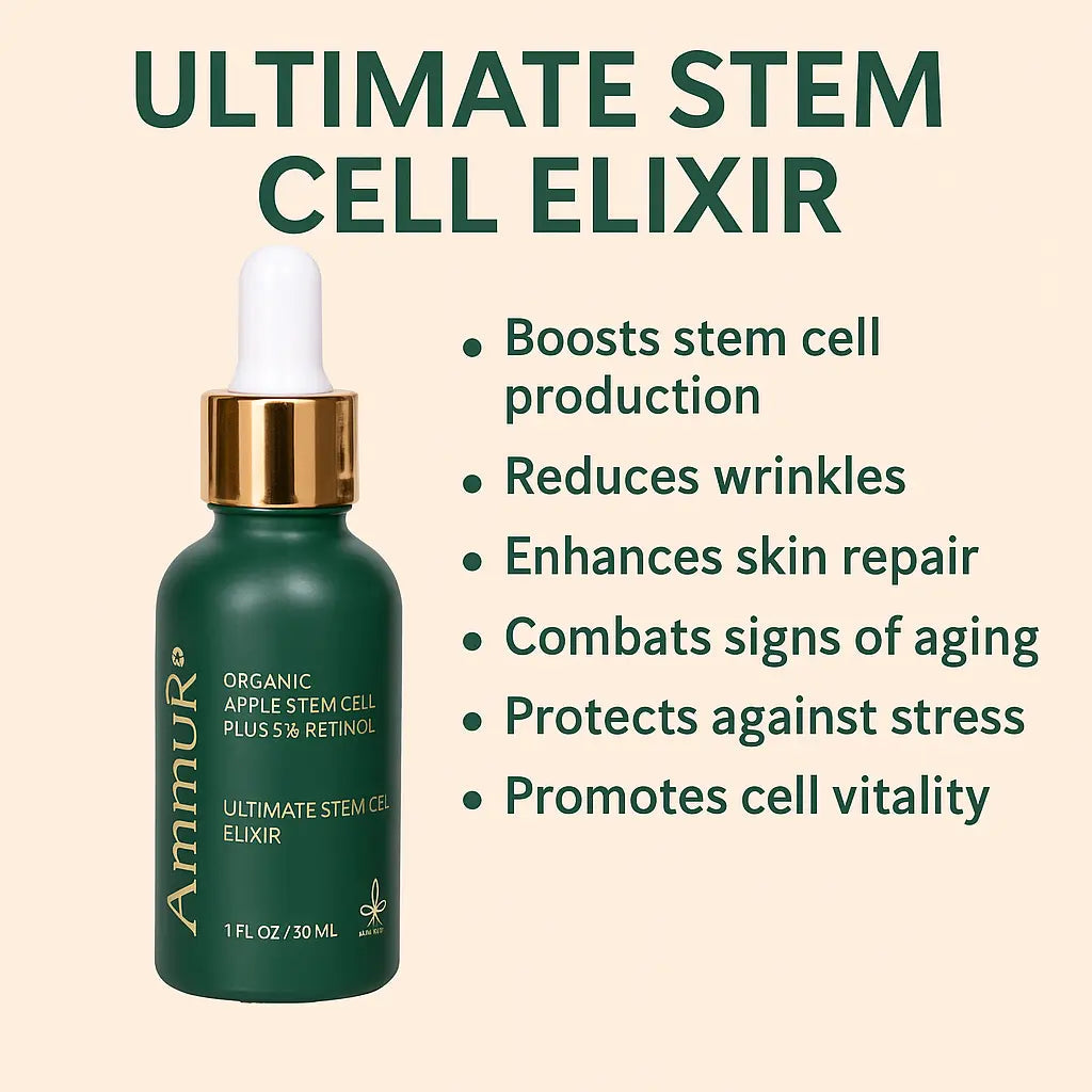 Retinol 5% Serum with Apple Stem Cell for Fine Lines & Uneven Tone (30ml) | Ammuri