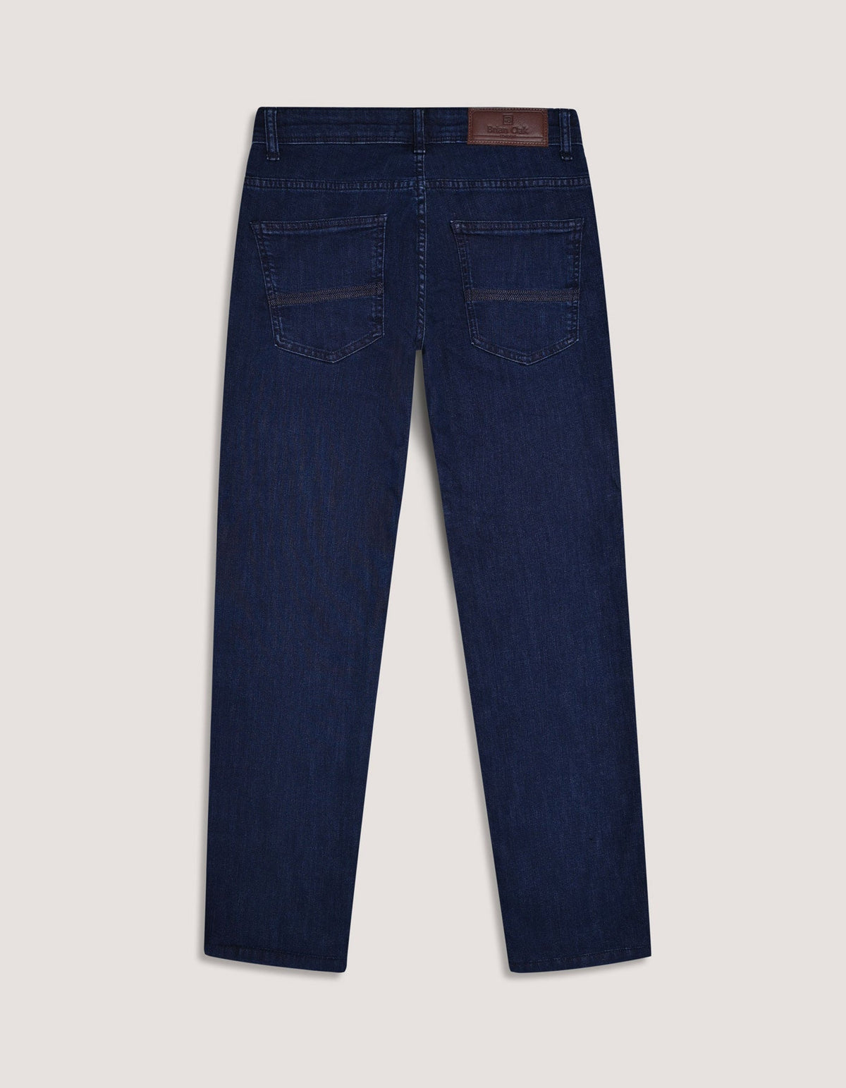 Rinse Dark Blue Regular Fit Jeans - Everyday Stretch Denim