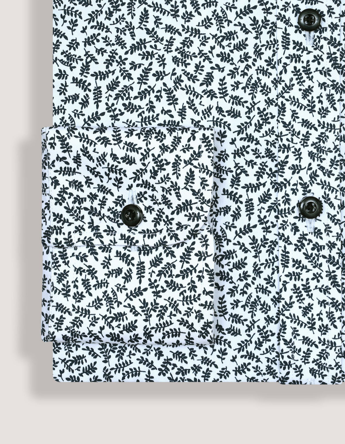 Easy Care Patterned Shirt - White