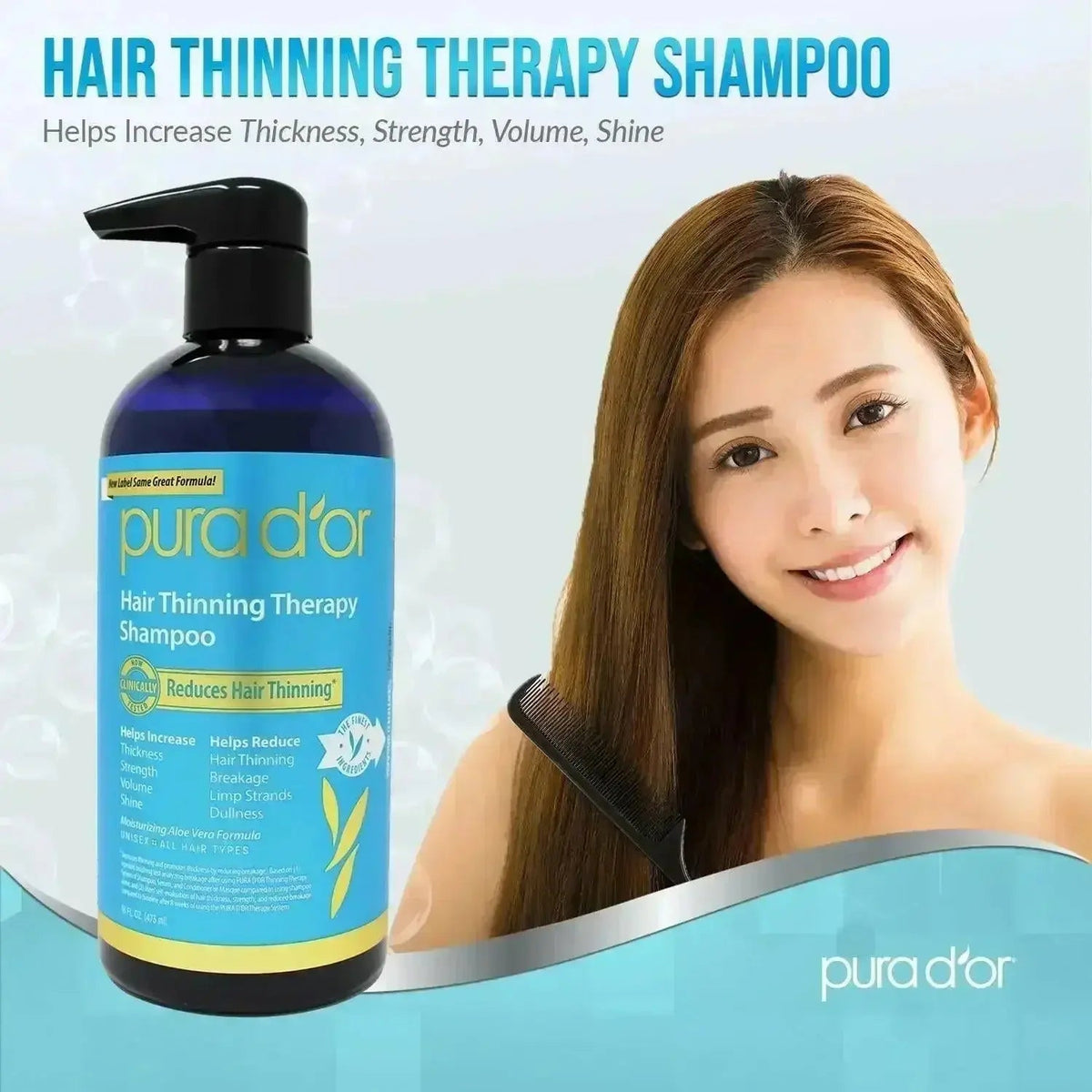 Pura D'or Shampoo & Hair Oil Set for Fuller-Looking Hair | Ammuri