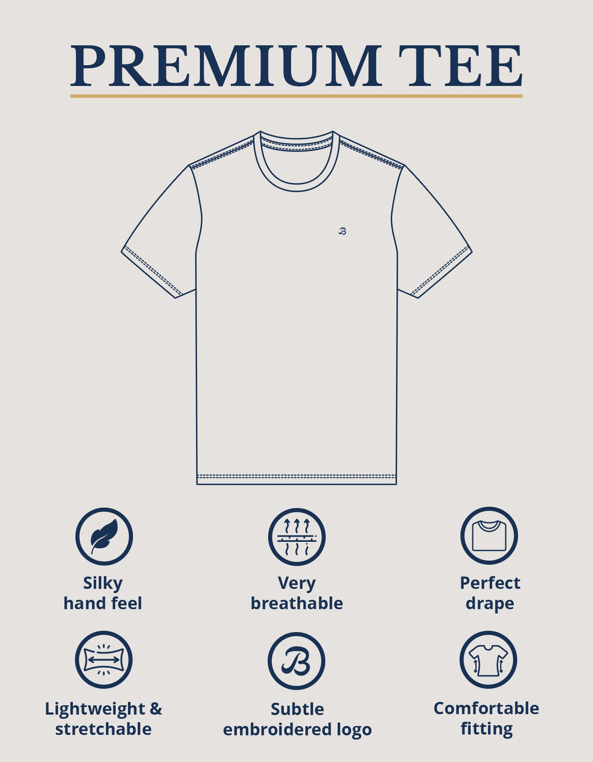 Black Premium Cotton Men’s Tee