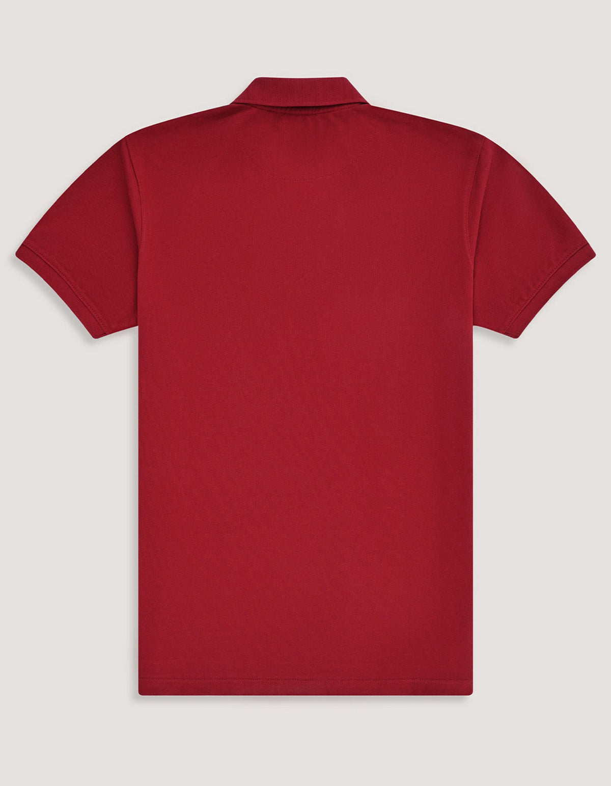 Red Regular Fit Cotton Polo Shirt