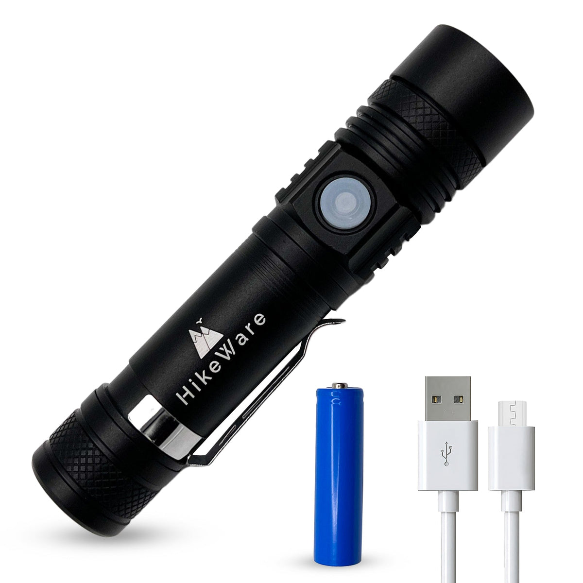 HikeWare Ultra Bright LED Pocket Flashlight - 3000 Lumens