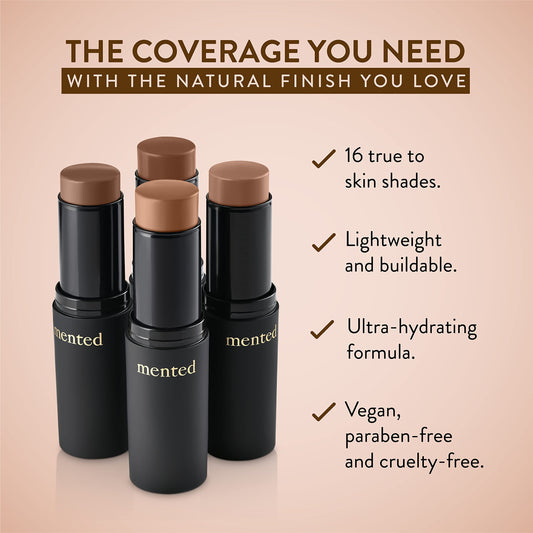 Mented Stick Foundation for Light Skin - Concealer & Contour, Vegan & Cruelty-Free | L30