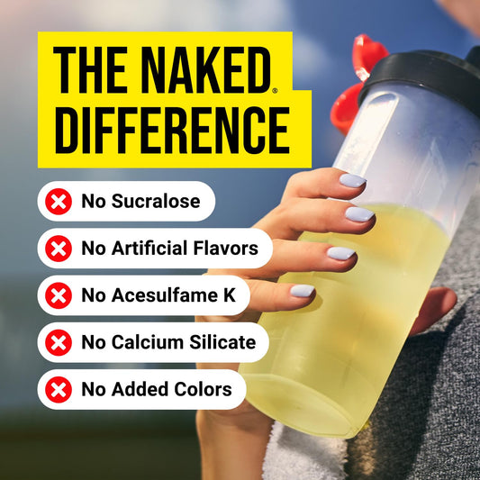 NAKED Pure Lemon Lime Creatine Monohydrate Stick Packs — 30 Pack | Vegan, Non-GMO, Gluten Free