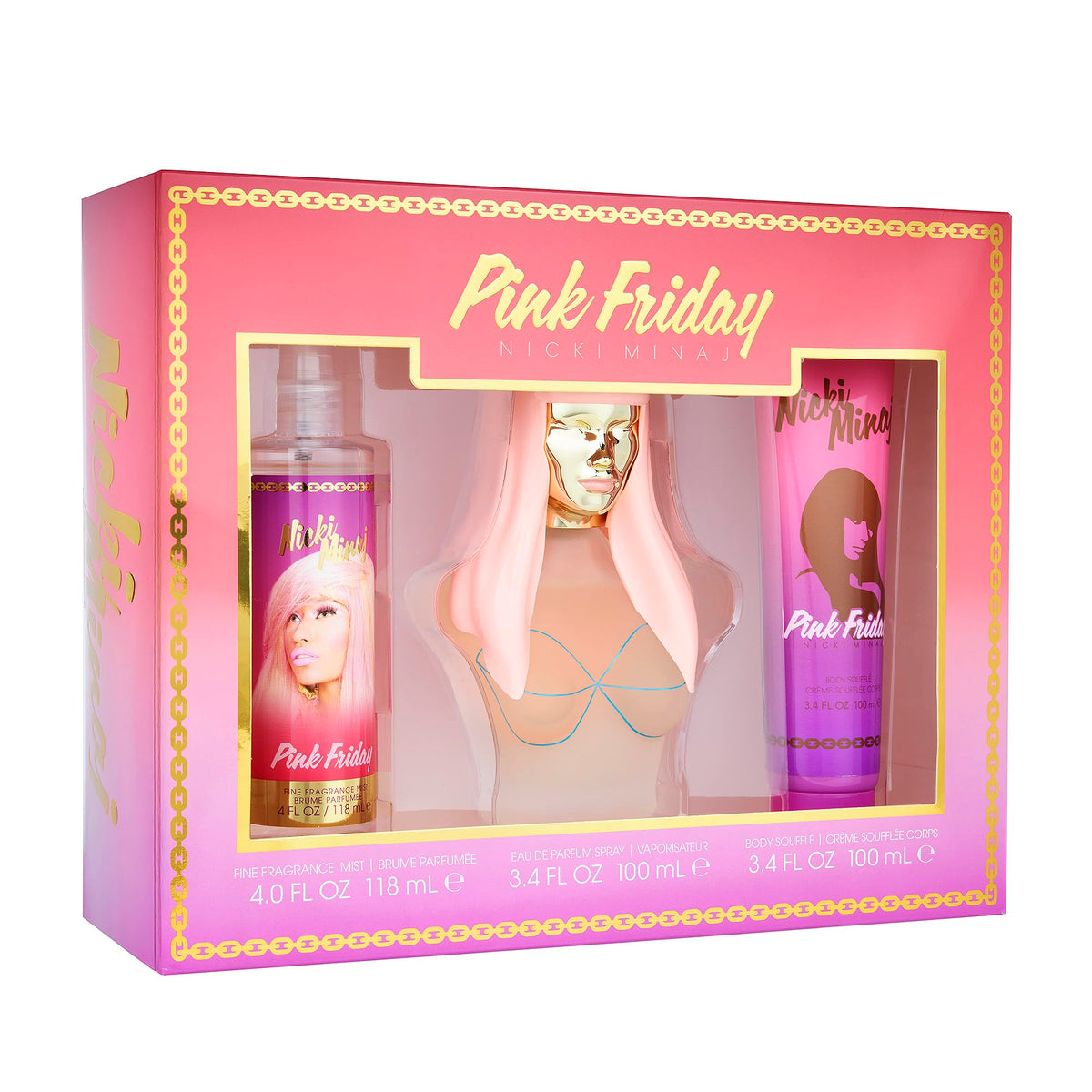 Nicki Minaj Pink Friday 3Pc Women Set – Window Box | Eau de Parfum Gift Set