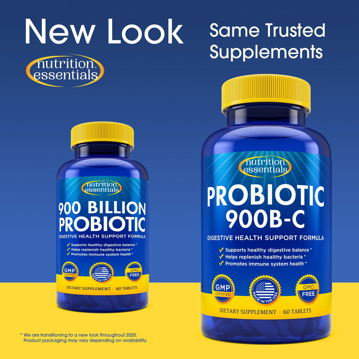 Nutrition Essentials GMP Certified Probiotic Dietary Supplement – 6 Bottles, 360 Capsules