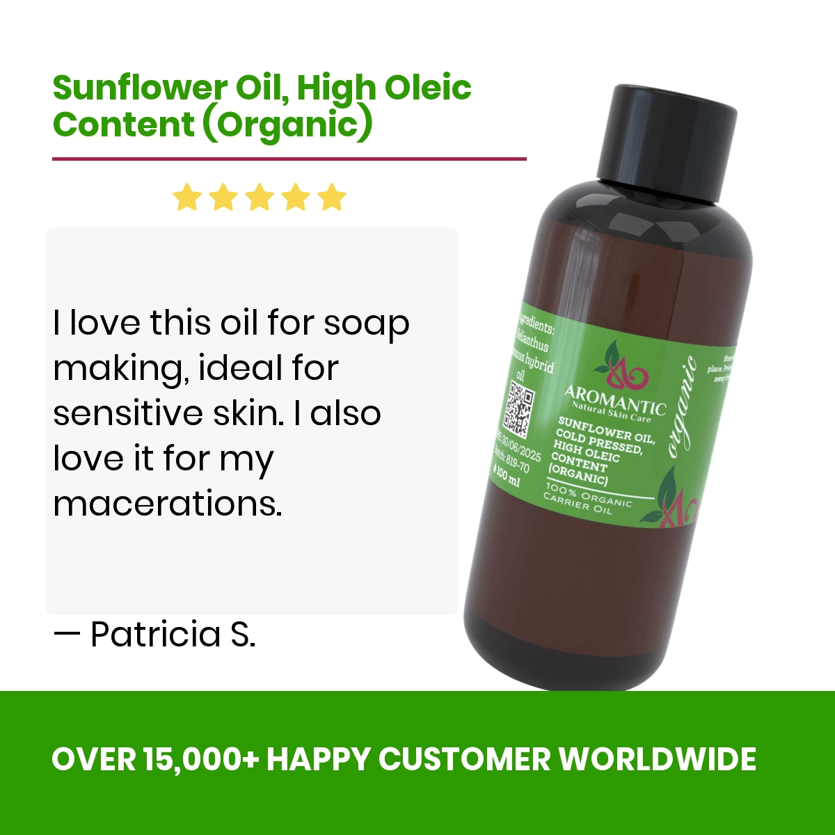 Organic Sunflower Oil High Oleic