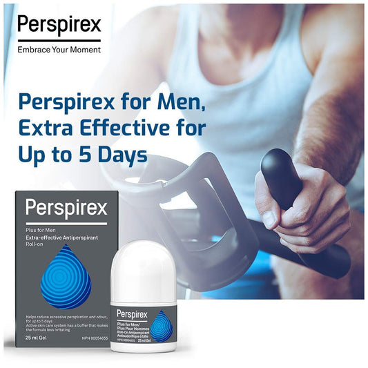 Perspirex Plus Men’s Deodorant Antiperspirant – Clinical-Strength, Long-Lasting Protection