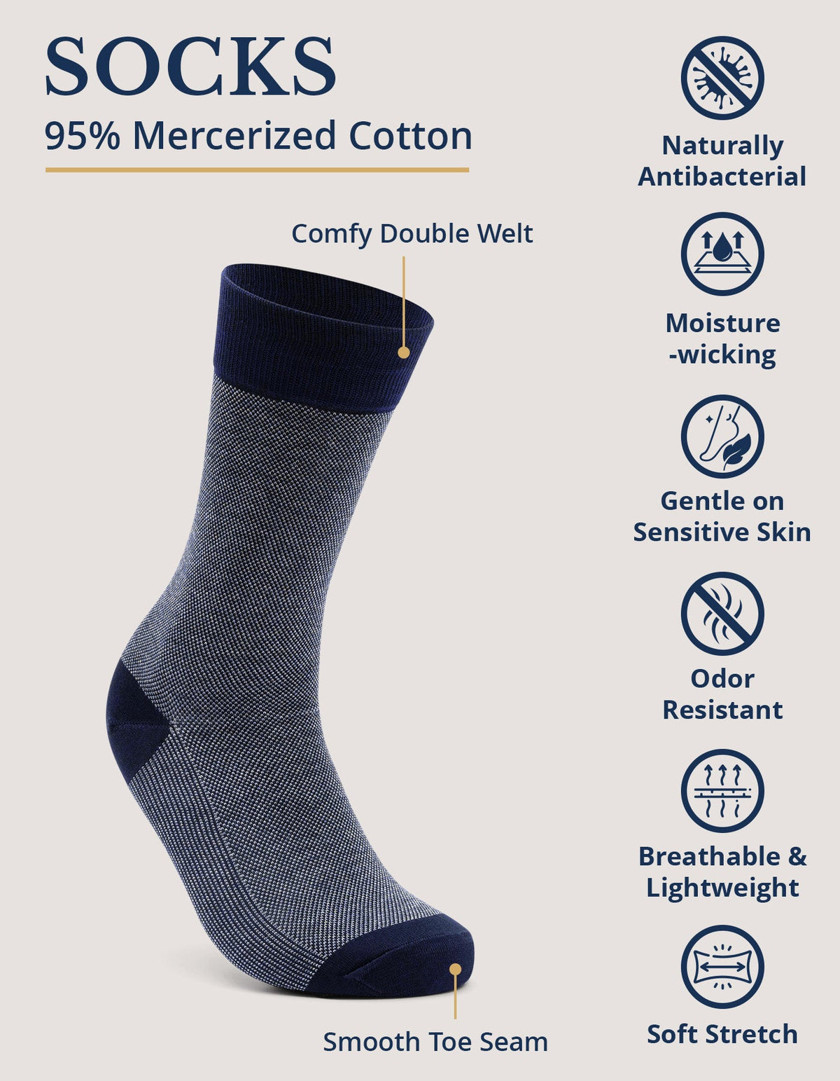 Grey and Black Multi Stripe Socks