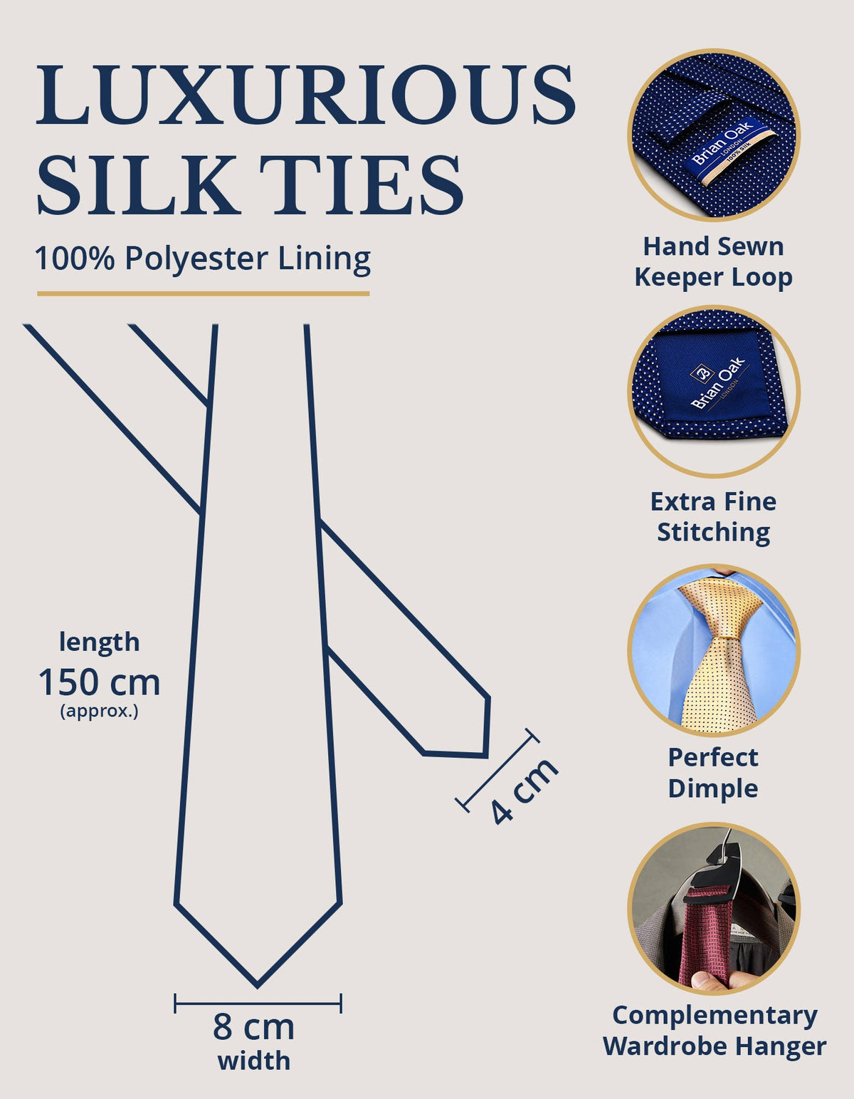 Smoke Grey Paisley Silk Tie