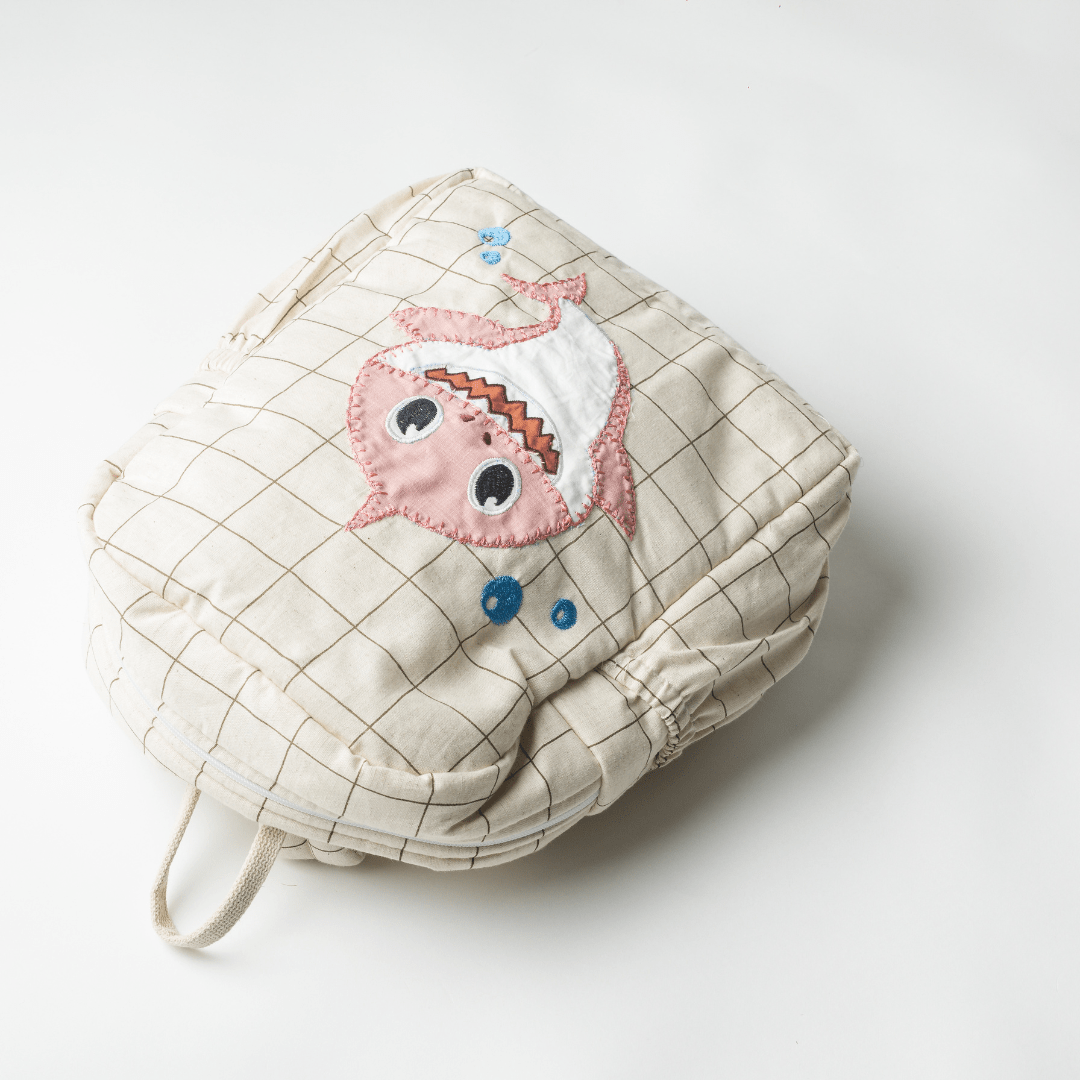Pink Shark do do Kids Backpack