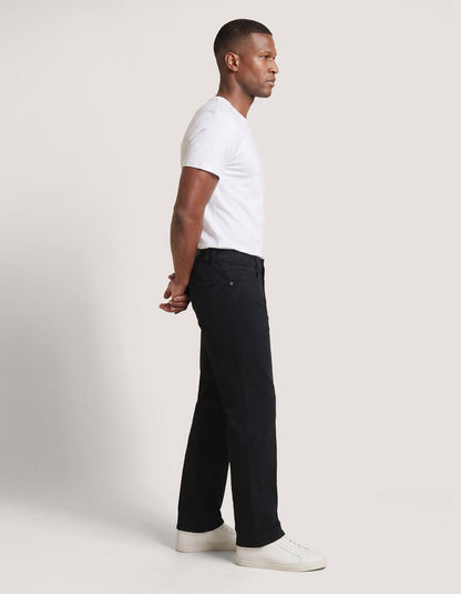 Black Comfort Stretch Jeans - Regular Fit