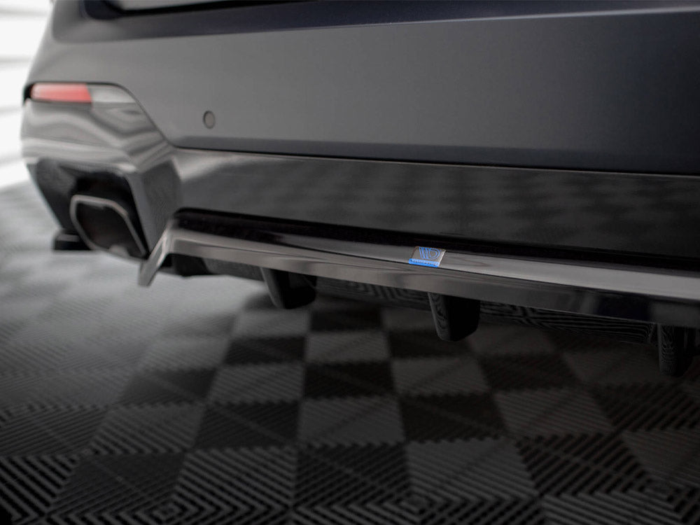 Maxton Design - CENTRAL REAR SPLITTER (VERTICAL BARS) BMW X3 M-PACK G01 FACELIFT
