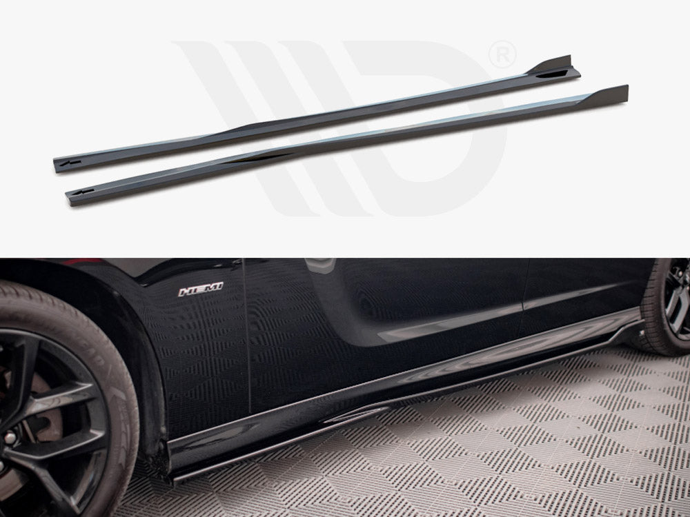 Maxton Design - SIDE SKIRTS DIFFUSERS DODGE CHARGER SRT MK7 FACELIFT
