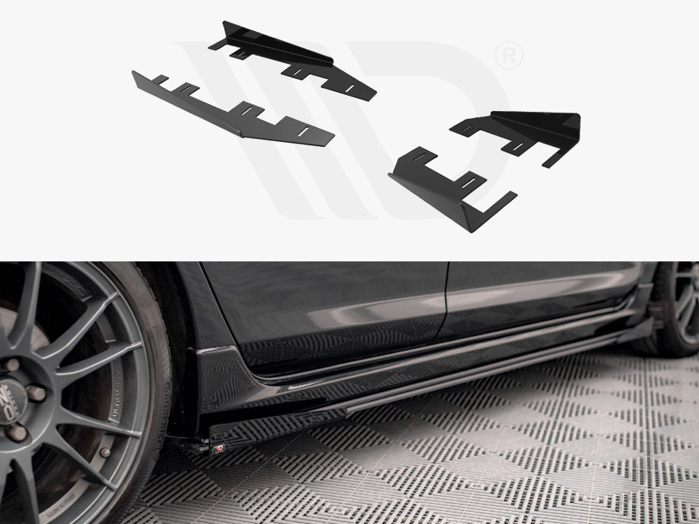Maxton Design - SIDE FLAPS MAZDA 3 MPS MK1