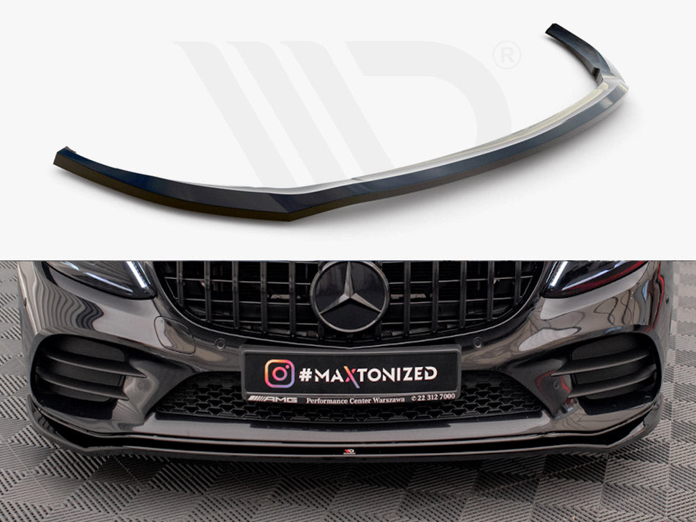 Maxton Design - FRONT SPLITTER V.1 MERCEDES C AMG LINE / C43 AMG SEDAN / COUPE W205 / C205 FACELIFT