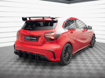 Maxton Design - STREET PRO REAR SIDE SPLITTERS + FLAPS MERCEDES-BENZ A 45 AMG W176 FACELIFT