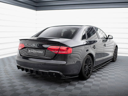 Maxton Design - Rear Valance Audi A4 B8 (Single side dual exhaust version)