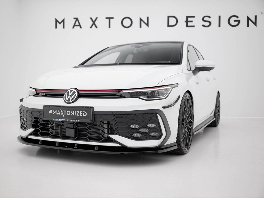 Maxton Design - Front Splitter V.1 Volkswagen Golf GTI / GTE / R-Line Mk8 Facelift