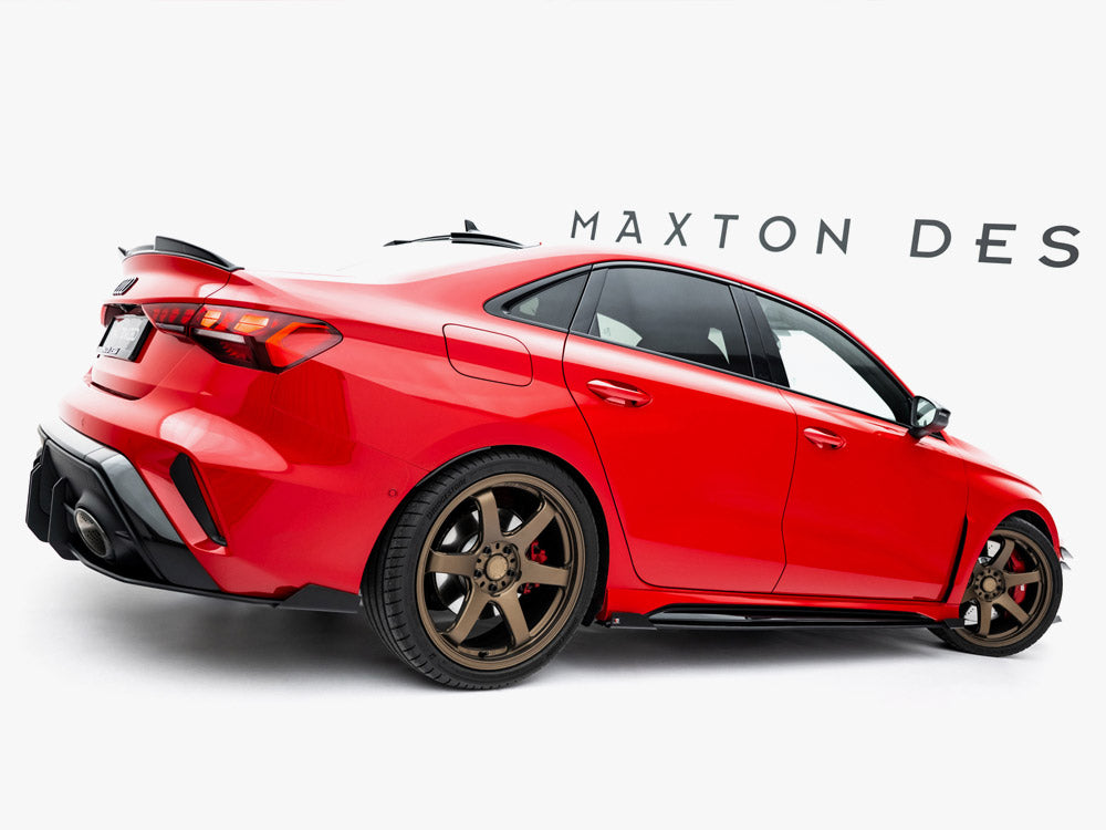 Maxton Design - Street PRO Side Skirts Diffusers + Flaps Audi RS3 Sedan 8Y Facelift