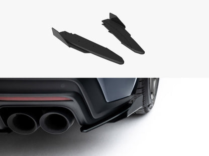 Maxton Design - Street PRO Rear Side Splitters + Flaps Ford Mustang Dark Horse Mk7