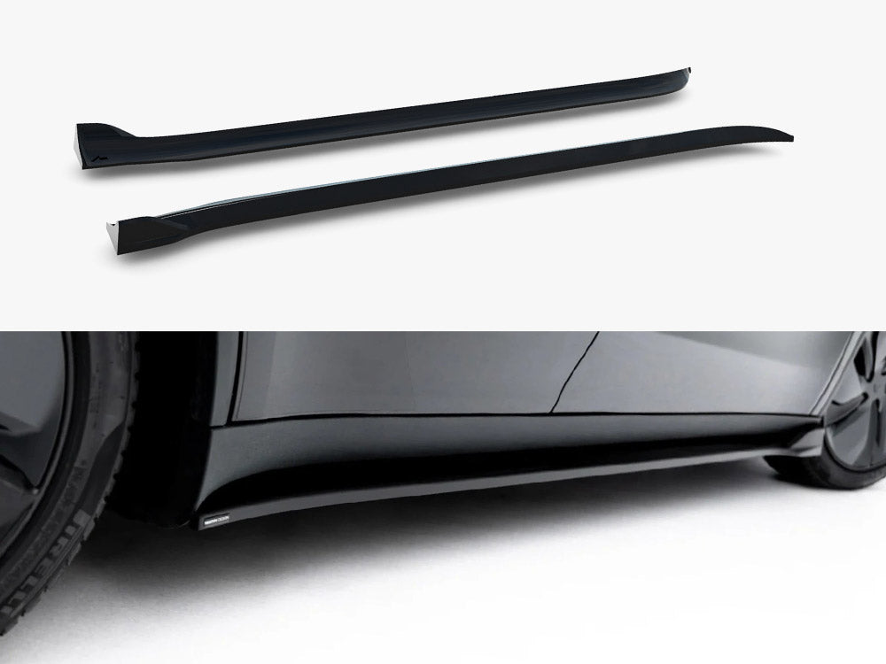 Maxton Design - Side Skirt Diffusers Tesla Model Y Premium Mk1 Facelift