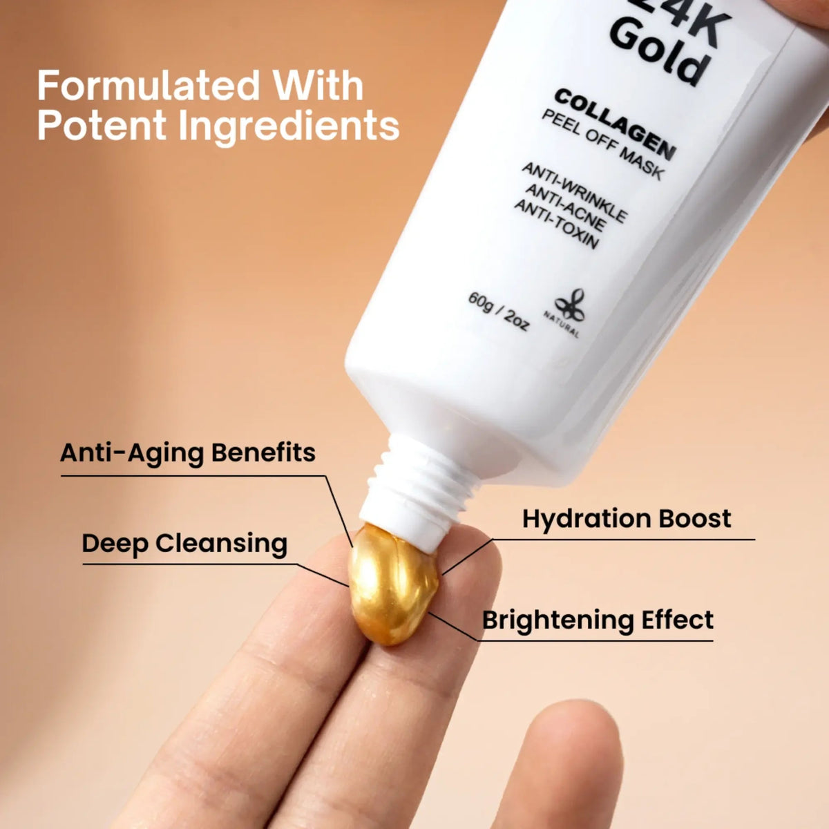 24K Gold Peel-Off Face Mask | Ammuri