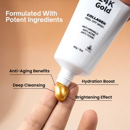 24K Gold Peel-Off Face Mask | Ammuri