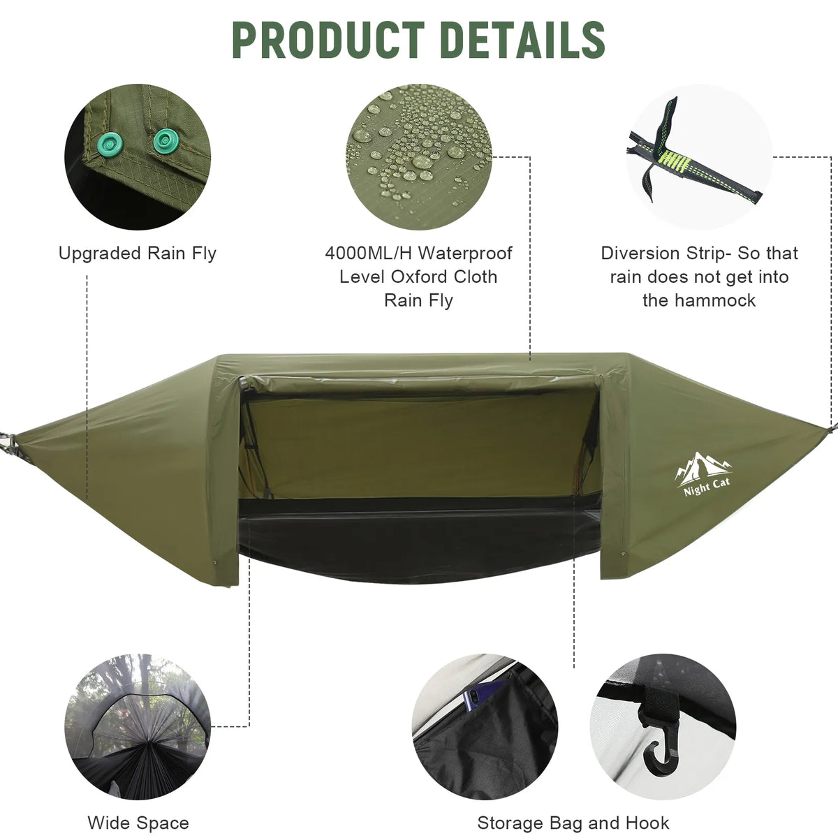 Night Cat Hammock Tent