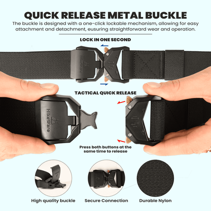 HikeWare Tactical Nylon Hiking Belt