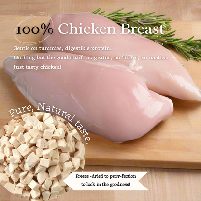 Cluck & Crunch - 100% Freeze-Dried Chicken Treats | Tail Tips UK | 50g pack