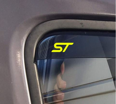 Set of 4 vinyl logo stickers