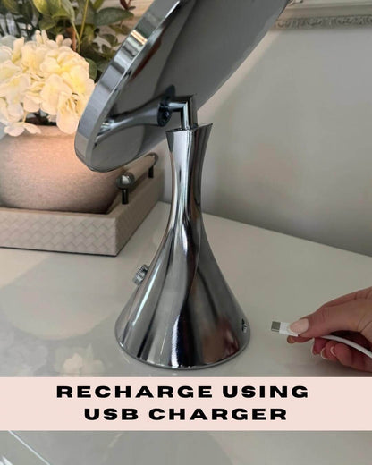 LumiGlam Pro Cosmetic Vanity Mirror in Chrome