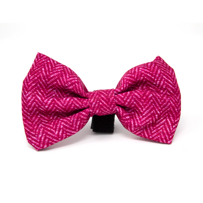 'Bella' - Pink Herringbone Dog Harness