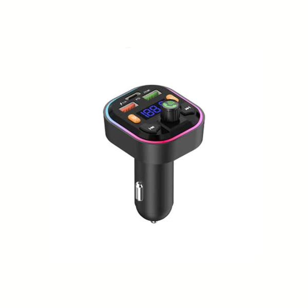 Versatile Wireless FM Car Adapter with Dual USB & PD Fast Charging (VD-FM009)