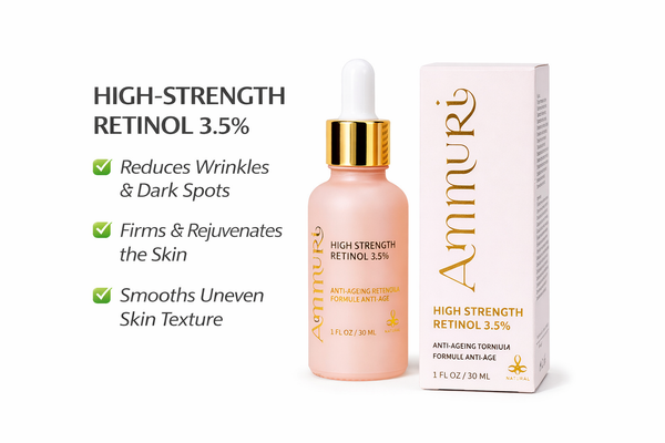 Retinol 3.5% Serum with Hyaluronic Acid & Vitamins (30ml) | Ammuri