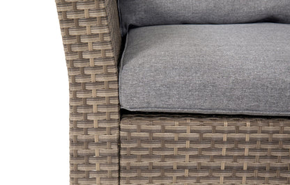Chesterton Grey 5 Seater Polyrattan Corner Garden Sofa Set