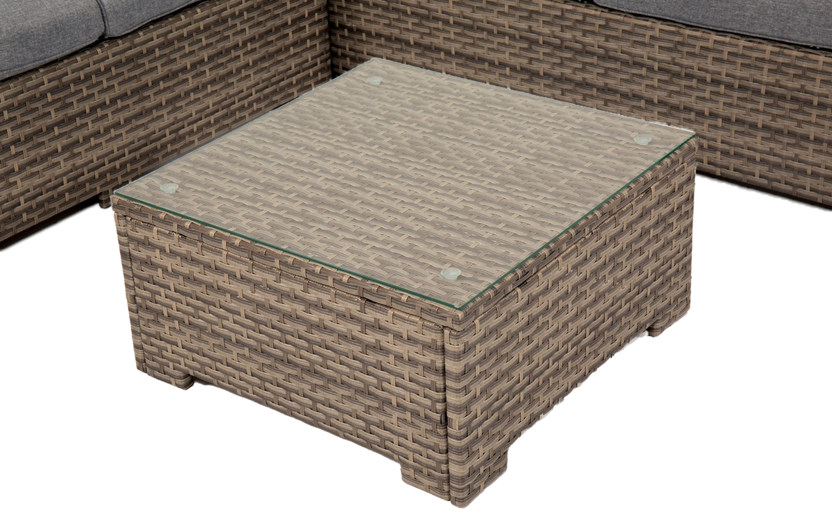 Chesterton Grey 5 Seater Polyrattan Corner Garden Sofa Set
