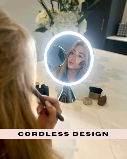 LumiGlam Pro Cosmetic Vanity Mirror in Chrome