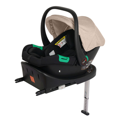 For Your Little One Cruise 3 In 1 Travel System With Car Seat And ISOFIX Base - Dune Beige (Free Cupholder And Seat Liner Included!)