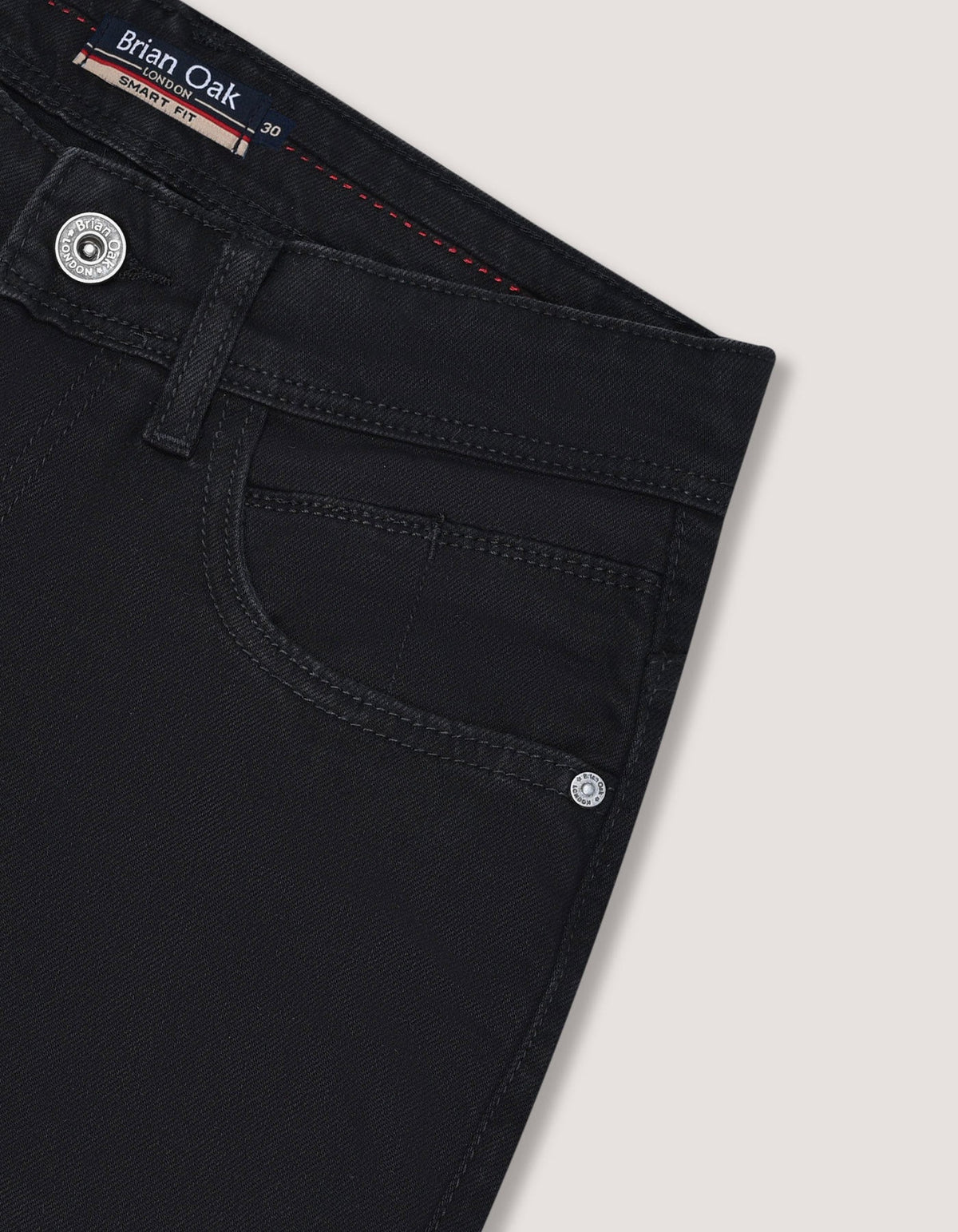 Black Comfort Stretch Jeans - Regular Fit