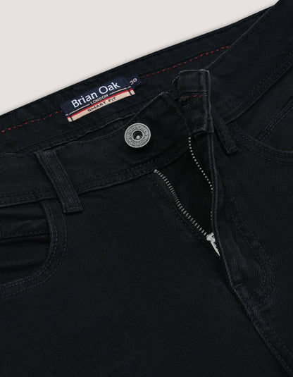 Black Comfort Stretch Jeans - Regular Fit