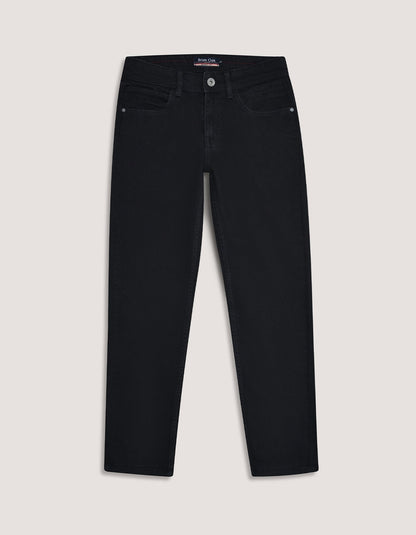 Black Comfort Stretch Jeans - Regular Fit