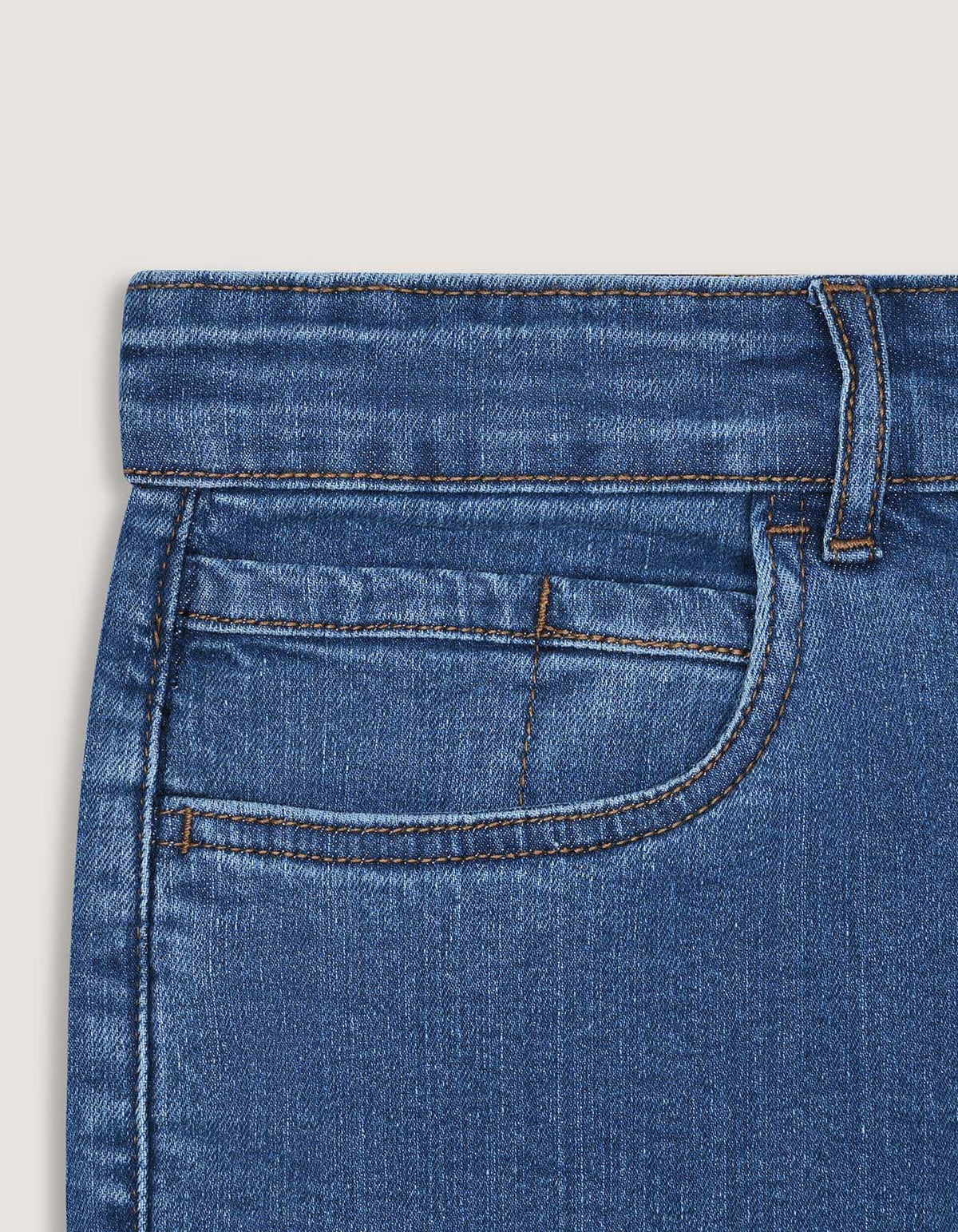 Blue Smart Fit Denim Shorts