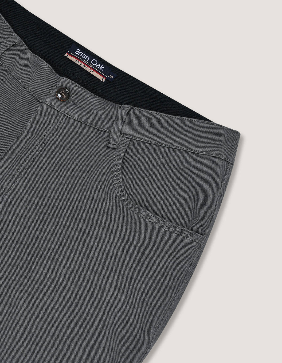 Grey Smart Fit Colour Denim