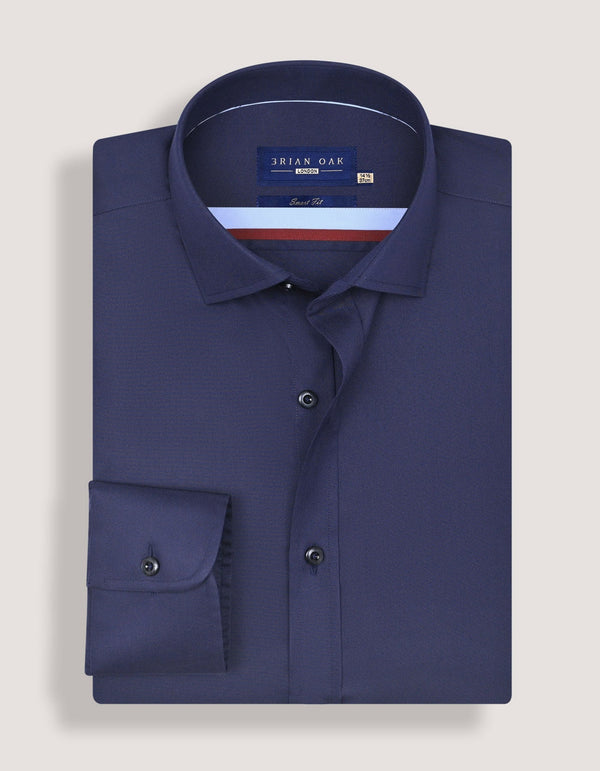 Navy Twill Smart Fit Dress Shirt