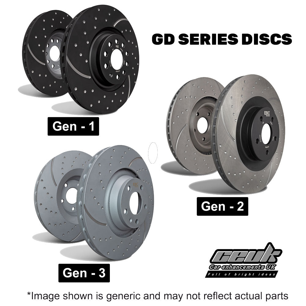 EBC Front Brake Disc Upgrade (Multiple Options) - Volkswagen Golf MK5 1.4T