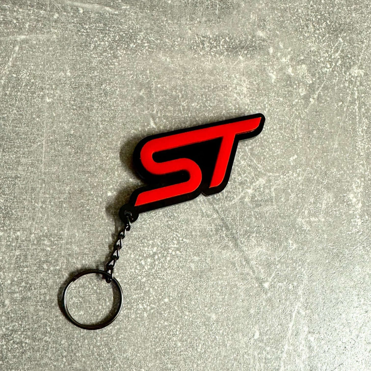 4D ST Logo Keychain for Ford – Gloss Black with Custom Colour Options | CEUK