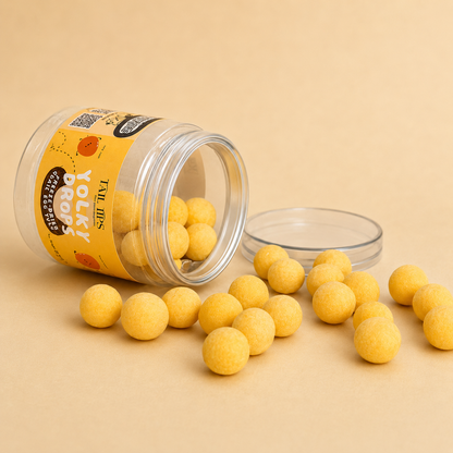 Tail Tips UK Yolky Drops - 100% Freeze-Dried Quail Egg Yolk Treats Gourmet Meal Enhancement for Pets